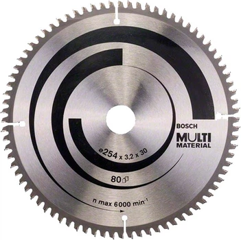 Пильный диск Bosch Multi Material 254 мм 80 зубов (2608640450)