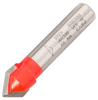 Фреза V-образная пазовая Bosch 8 мм, 12,7х10х44,5 мм 90 (2608629369)