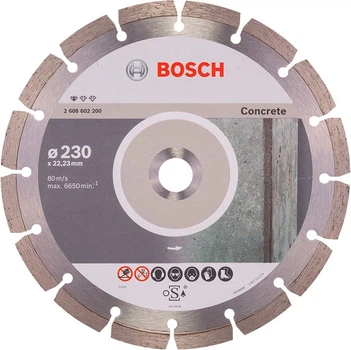 Алмазный круг Bosch Standard for Concrete, 230х22,23х2,3 мм (2608602200)