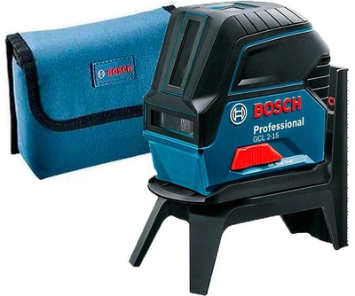 Лінійний лазерний нівелір Bosch Professional GCL 2-15 + тримач RM 1 + чохол (0601066E00)