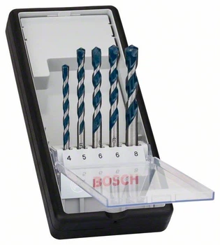 Набір Bosch Professional Robust Line из 5 свердел по бетону CYL-5, 4,5,6,6,8 мм (2608588165)