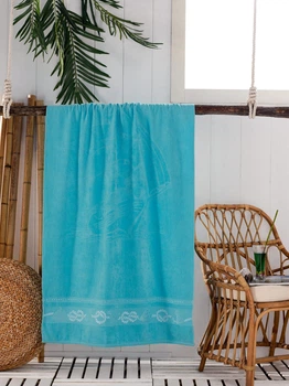 Пляжное полотенце Philippus Beach Towel, 90x170 см, (2510_yelkenli_aturkuaz)