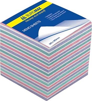 Блок бумаги для записей Зебра 90х90х70 мм не склеенный Buromax (BM.2269)