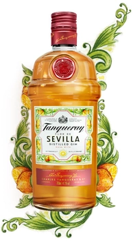 Джин Tanqueray Flor de Sevilla Gin 0.7 л 41.3% (5000291023462)
