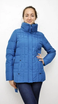 Женский пуховик MISS SUN MSD-P305 цвет бирюзовый 2XL