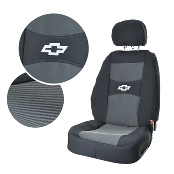 Чехлы мод. Chevrolet Aveo SED 02-11/ZAZ VIDA (Подголовники) Черный бок, центр Серый "Автосвит"