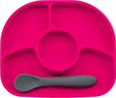 Набор Bbluv Yumi силиконовая тарелка + ложка Розовый (842084000022)