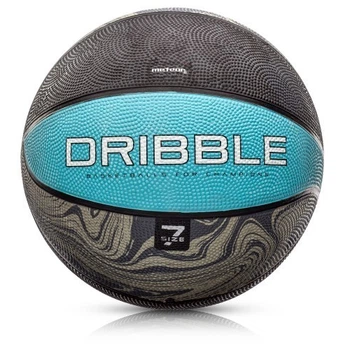 Мяч баскетбольный METEOR DRIBBLE (размер 7, серый / голубой)
