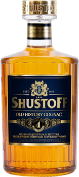 Коньяк Шустов Old History 4 года выдержки 0.5 л 40% (4820000942553)