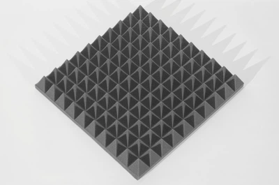Панель из акустического поролона Ecosound пирамида 70 50х50 см Черный графит