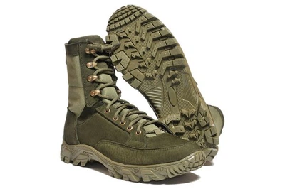 Берцы Strongboots Скорпион демисезонные кожа нубук Олива 5154-5-3 (47)