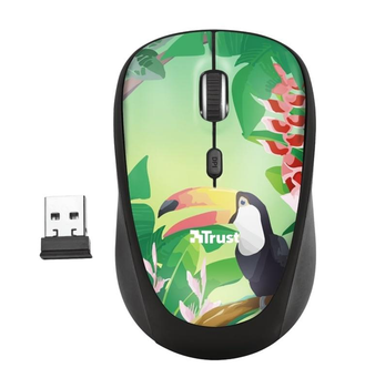 Мышь беспроводная Trust Yvi Toucan (23389) Black USB