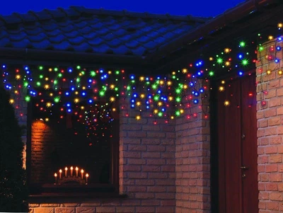 Уличная светодиодная гирлянда Promotech 120LED/3.3м Бахрома Разноцветный
