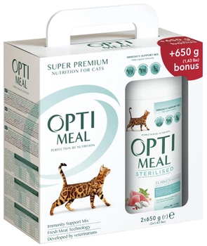Сухой корм для взрослых стерилизованных кошек Optimeal Sterilised с индюшкой и овсом