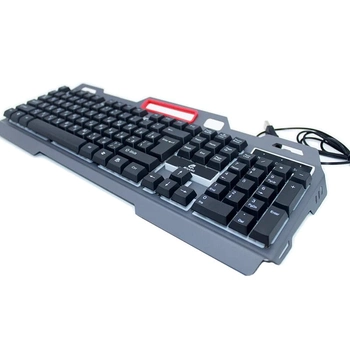 Проводная игровая клавиатура JEQANG JK-918 LED с подставкой для телефона, Graphite