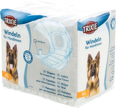 Памперси для собак (сучок) Trixie 23636 40-58 см 12шт (4011905236360)