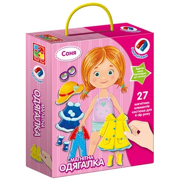 Магнитная игра-одевашка Vladi Toys Соня (Укр) (VT3702-07)