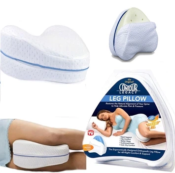 Ортопедическая подушка для ног CONTOUR LEG PILLOW с эффектом памяти гипоаллергенная