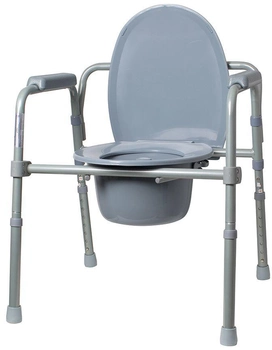 Кресло-стул Ridni KJT717 с санитарным оснащением регулируемое по высоте складное (RD-CARE-T02)
