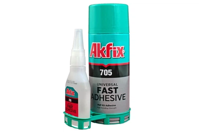 Клей двухкомпонентный Akfix 400 мл + 100 г (705)