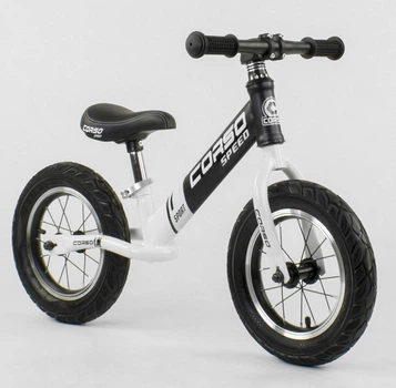 Беговел детский CORSO Speed Велобег, стальная рама, колеса надувные 12" (10234)