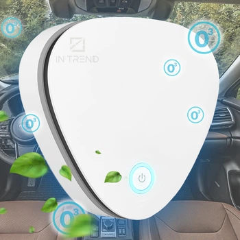 Очиститель воздуха озонатор OZON (TURBO) USB Белый Персональный портативный Озоновый стерилизатор Поглотитель запахов в машину