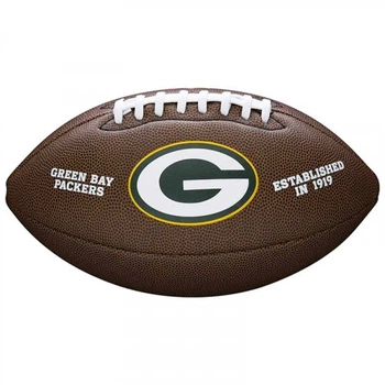 М'яч для американського футболу Wilson Green Bay Packers, розмір 5, композитна шкіра, для тренувань та ігор.(OB_2D7ED1455685)