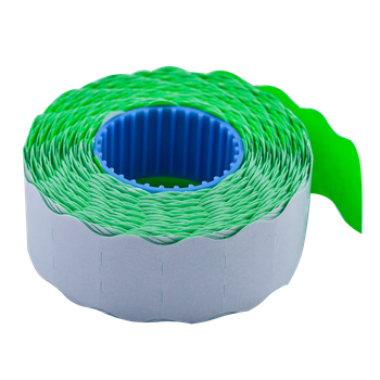 Цінник Buromax 22*12мм фігурний 12м 500шт Зелений (BM.281201-04)