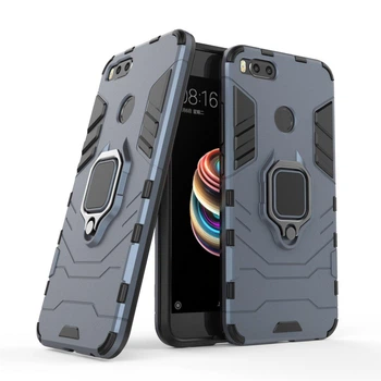 Чехол Iron Ring для Xiaomi Mi A1 / Mi 5X бронированный Бампер Броня Dark Blue