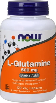 Дієтична добавка Now Foods L-Glutamine 500 мг 120 капсул (733739000927)