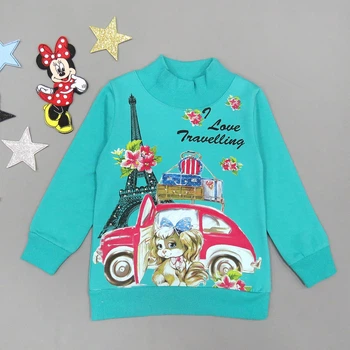 Утепленный свитшот Lily kids для девочки 98 см Бирюзовый 15703