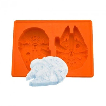 Силиконовая 3D форма для льда Star Wars Сокол тысячелетия Красная