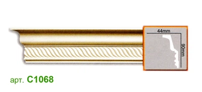Карниз Gaudi C1068 (90x44)мм