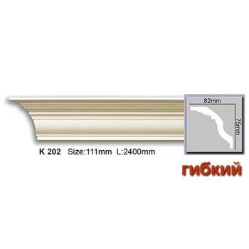 Карниз гибкий Harmony K202F (75x82)мм