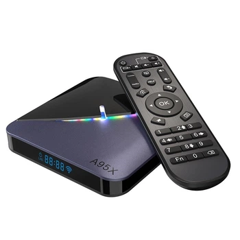 Смарт ТВ-приставка A95x F3 2/16Гб RGB підсвічування 64 кольори Amlogic S905X3