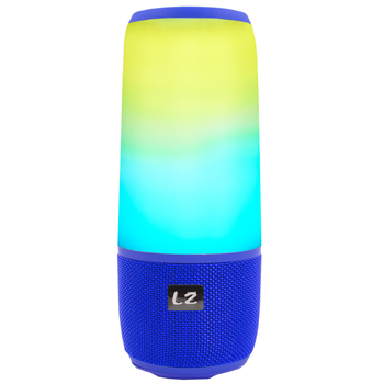 Блютуз колонка LZ Pulse P3 Blue для качественной музыки светомузыка функция Bluetooth