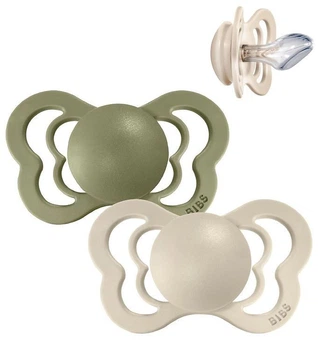 Пустышка BIBS Couture Vanilla Olive 6-36 мес силиконовая анатомическая