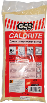 Смесь огнеупорная GEB Calorite 1 кг пакет (105795)