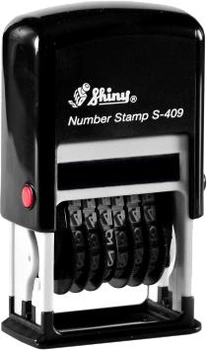 Мини-нумератор Shiny S-409 4 мм черный корпус (4710850104099)