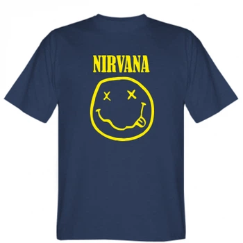 Мужская футболка Stedman Nirvana (Нирвана) S Темно-синій