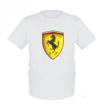 Дитяча футболка Stedman Ferrari 3D Logo S Білий