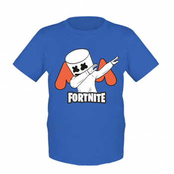 Детская футболка для мальчиков Stedman Dj Marshmello fortnite dab M Синій