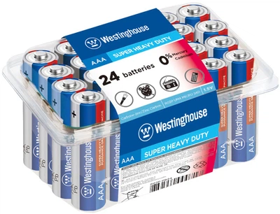 Солевая батарейка Westinghouse Super Heavy Duty AAA/R03 24 шт R03P-PB24V (889554000717)