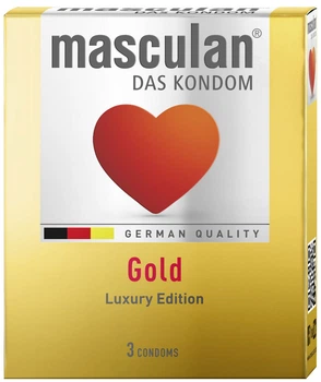 Презервативи Masculan Gold 3 шт. (4019042000936/4019042701154)
