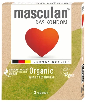 Презервативи Masculan Organic 3 шт. (4019042700140/4019042701390)