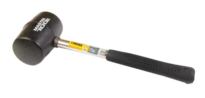 Киянка Mastertool гумова чорна 60 мм 450 г металева рукоятка 02-1302