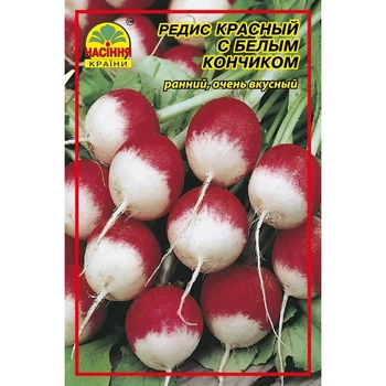 Семена редиса Красный с белым кончиком 3 г (Насіння країни)