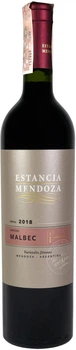 Вино Estancia Mendoza Malbec червоне сухе 0.75 л 13.5% (7790314056116)