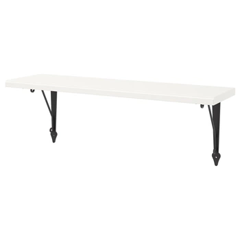 Полиця IKEA TRANHULT/KROKSHULT навісна 80x20 см осика/біла морилка 393.363.32