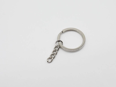 Кольцо для ключей плоское с цепочкой 28 мм (LD-050-3)